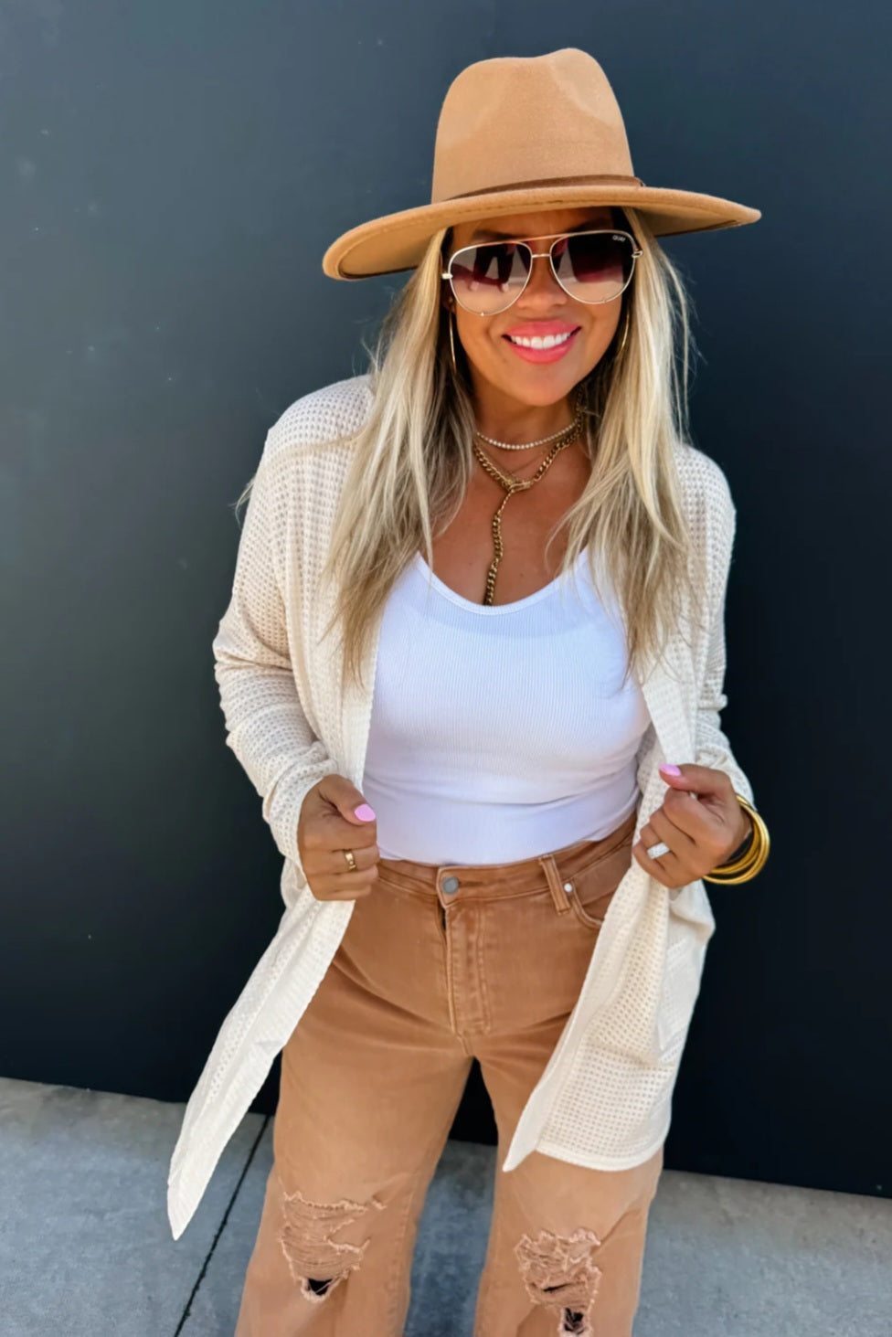 Lola Cardi Cream O/S