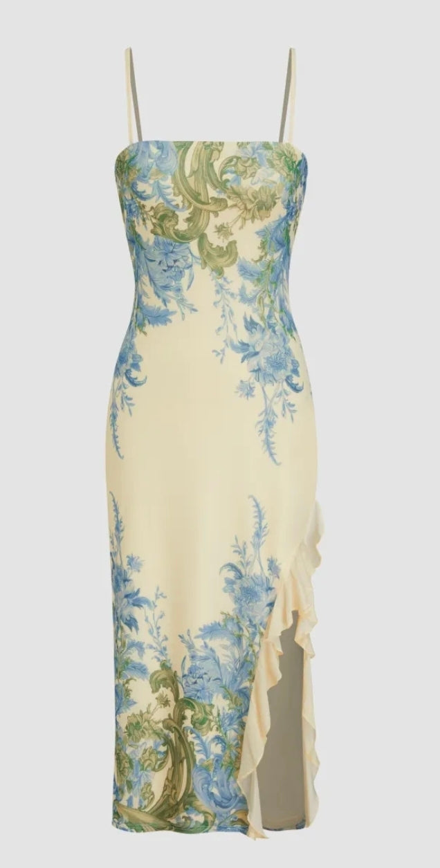 Mabel Floral Split Maxi Dress