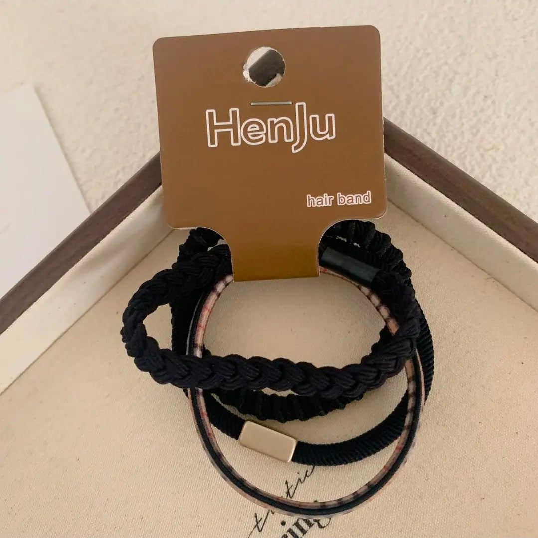 Black Hair Ties