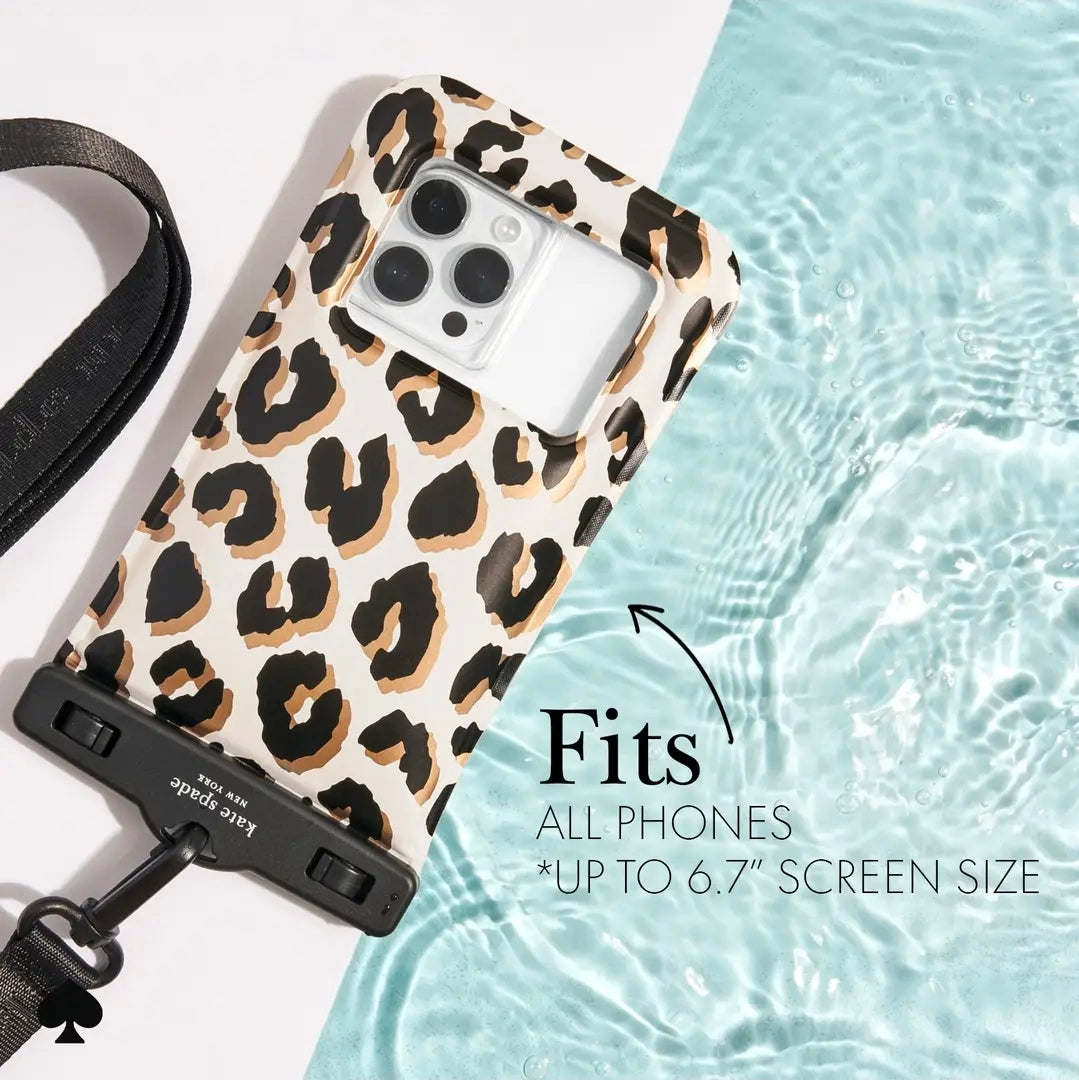 Kate Spade CaseMate Waterproof Phone Pouch Leopard