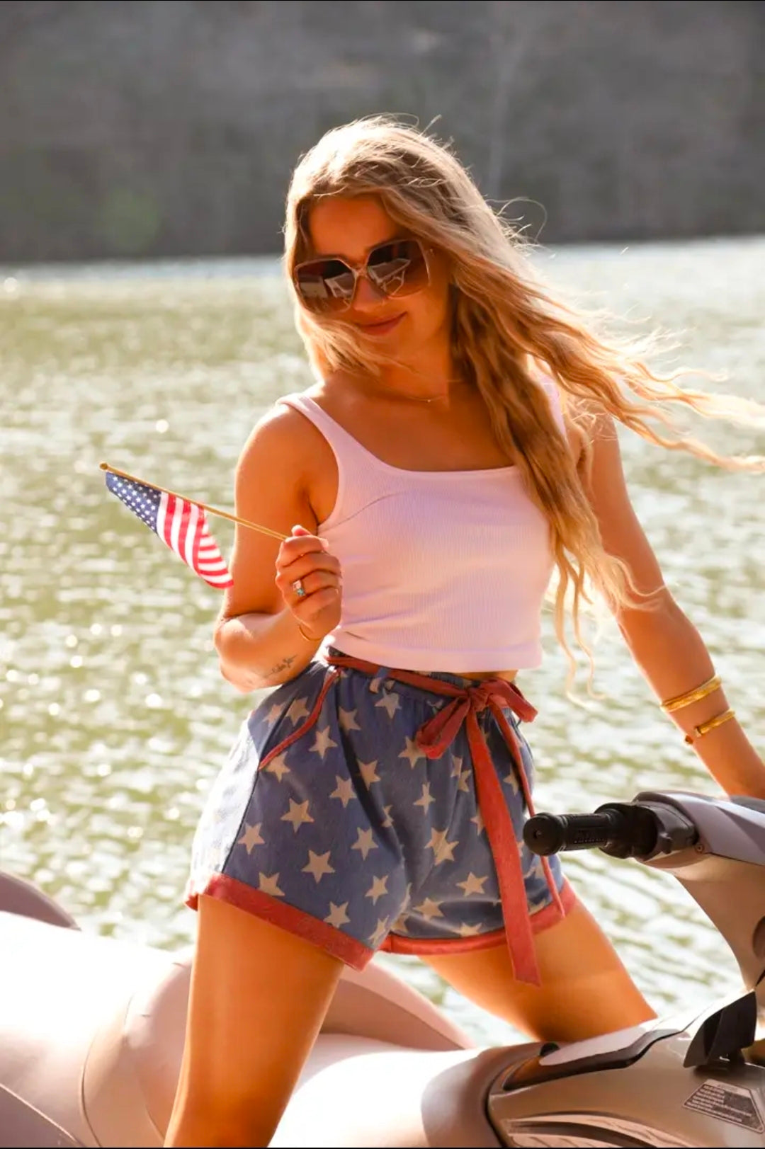 Piper Stretch Denim Shorts