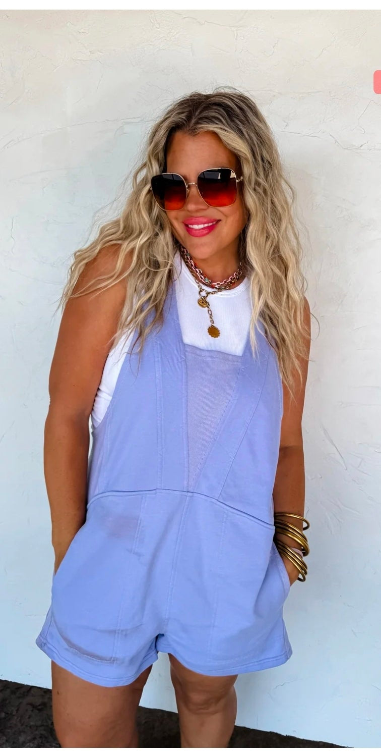 Beach Please Romper Lilac