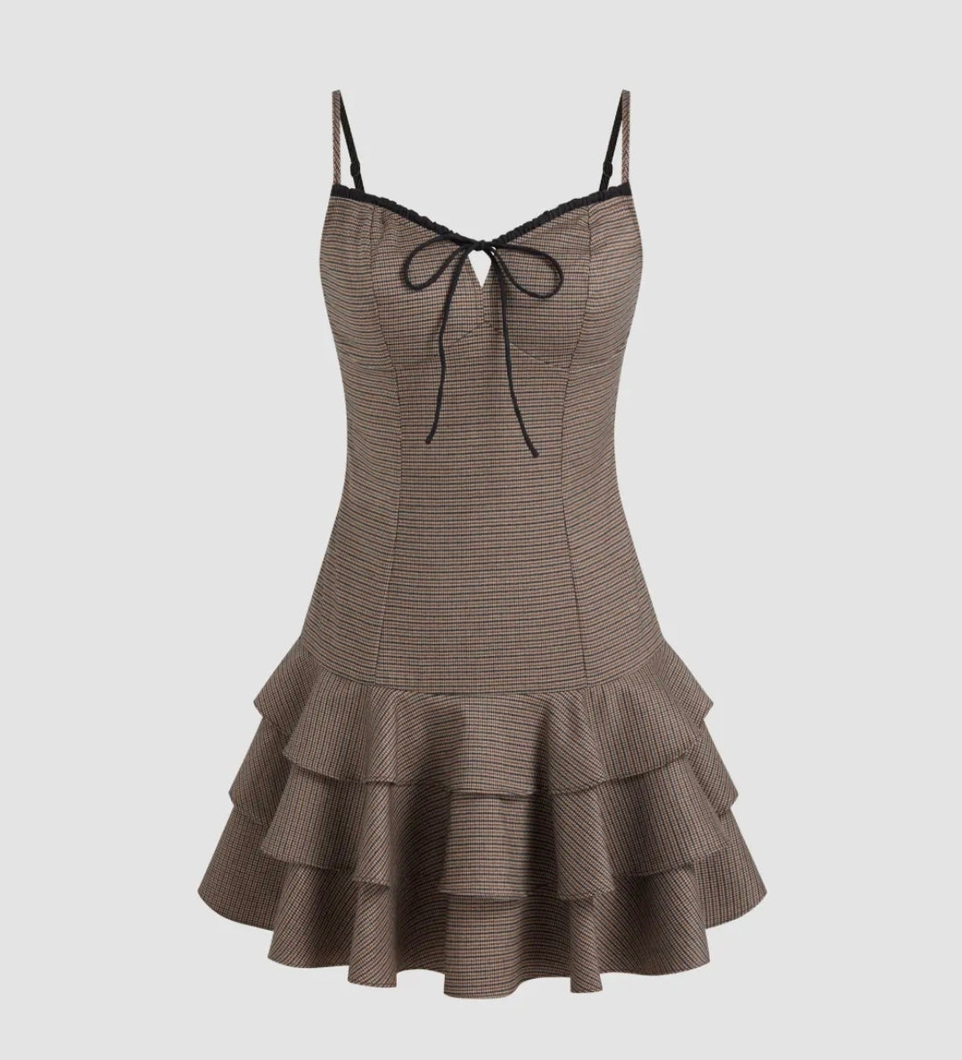 Houndstooth Mini Dress