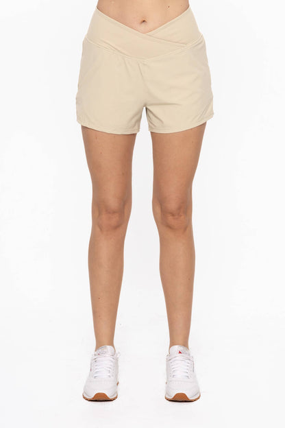 Crossover Waist Running Shorts