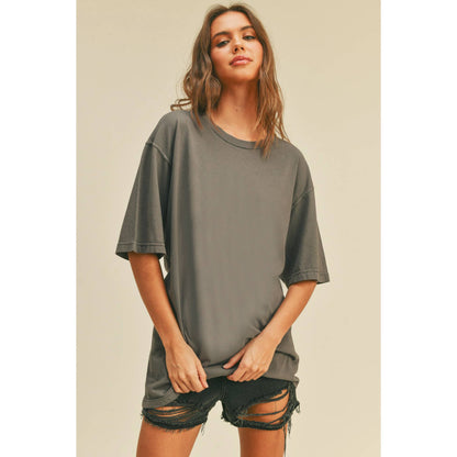 Blank Overfitted Tee: TAN / M