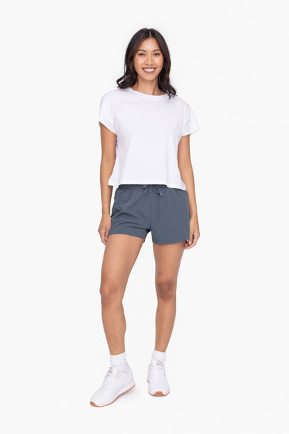Drawstring Pocket Athleisure Shorts