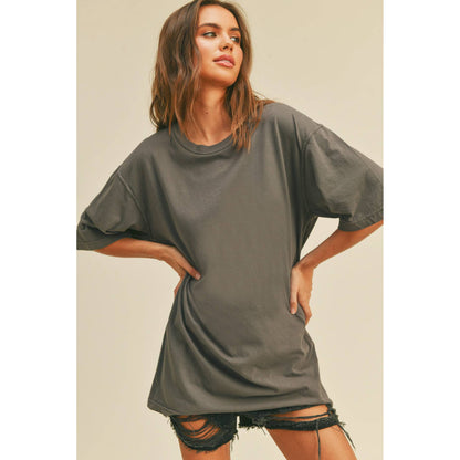 Blank Overfitted Tee: TAN / M