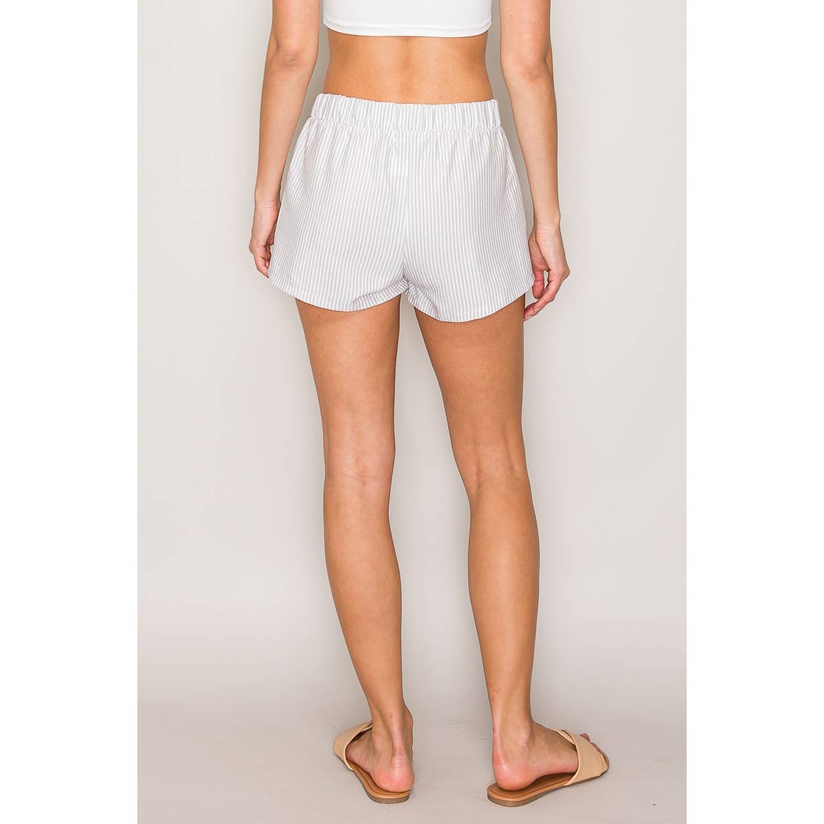 Low Rise Boxer Shorts with Buttons at Front