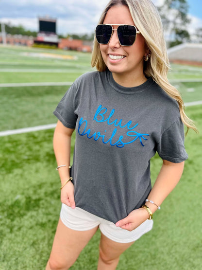 Custom Tiny Bow Puff Graphic Tee