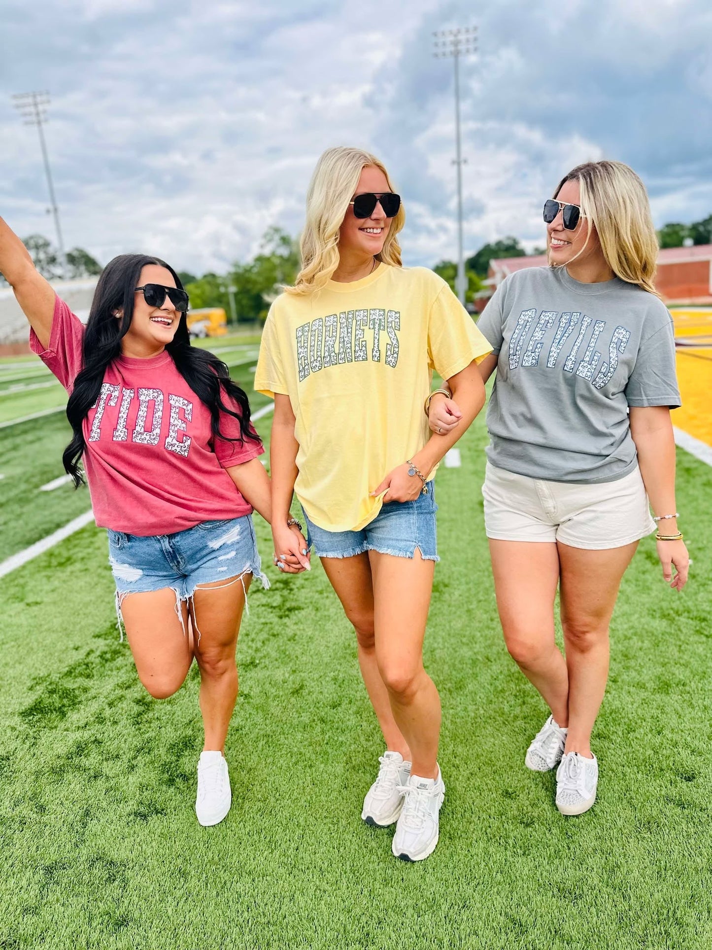 Custom Coquette Bow Varsity Graphic Tee