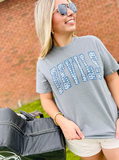 Custom Coquette Bow Varsity Graphic Tee