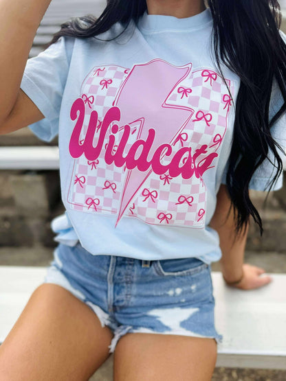 Custom Mascot Lighting Bow Box Graphic Tee