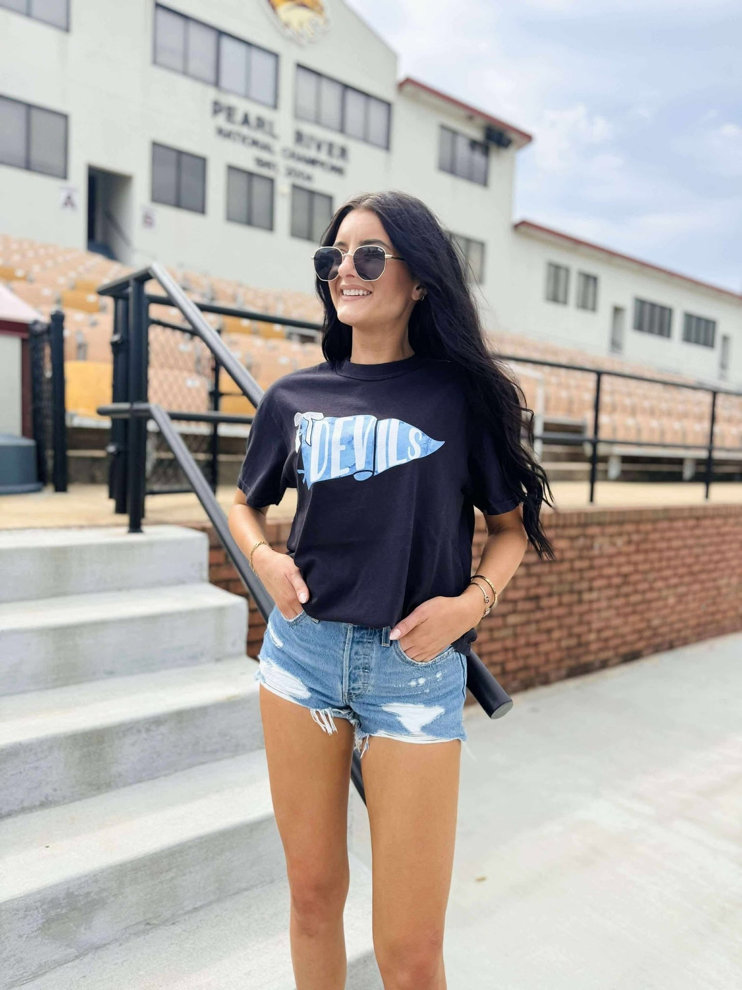 Custom Watercolor School Banner Graphic Tee