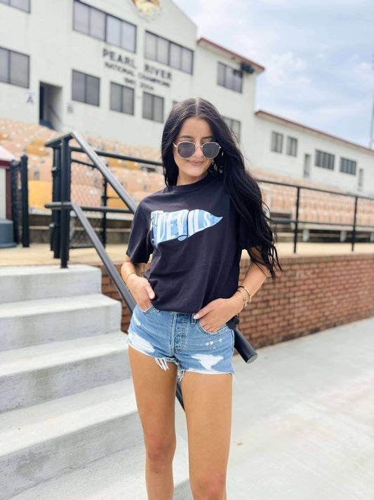 Custom Watercolor School Banner Graphic Tee