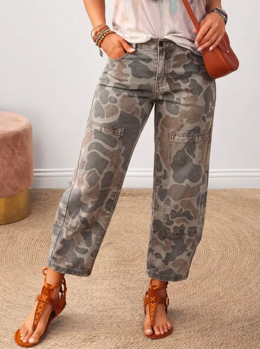 Colby Camo Barrel Jeans