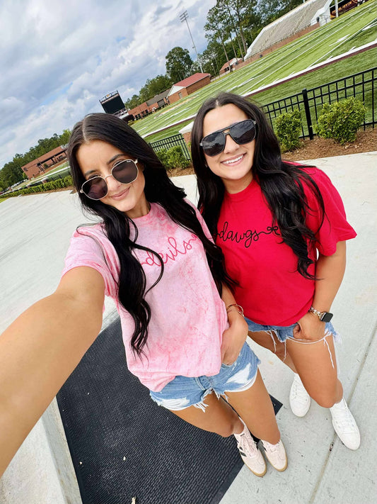 Custom Bow Sided Embroidered Tee