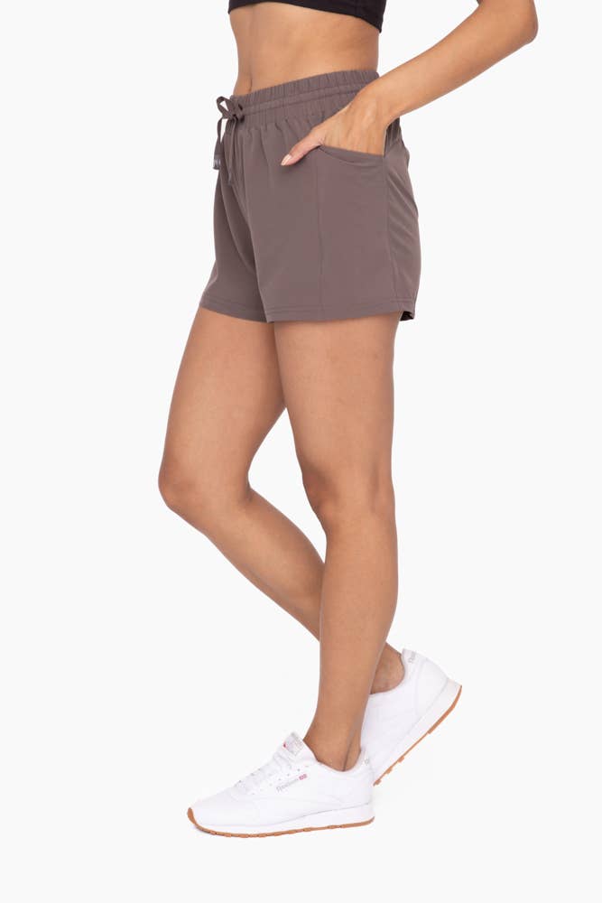 Drawstring Pocket Athleisure Shorts