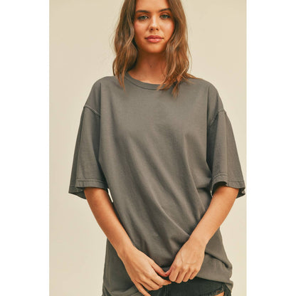 Blank Overfitted Tee: TAN / M