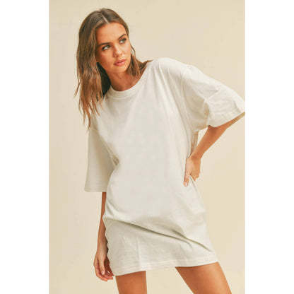 Blank Overfitted Tee: TAN / M