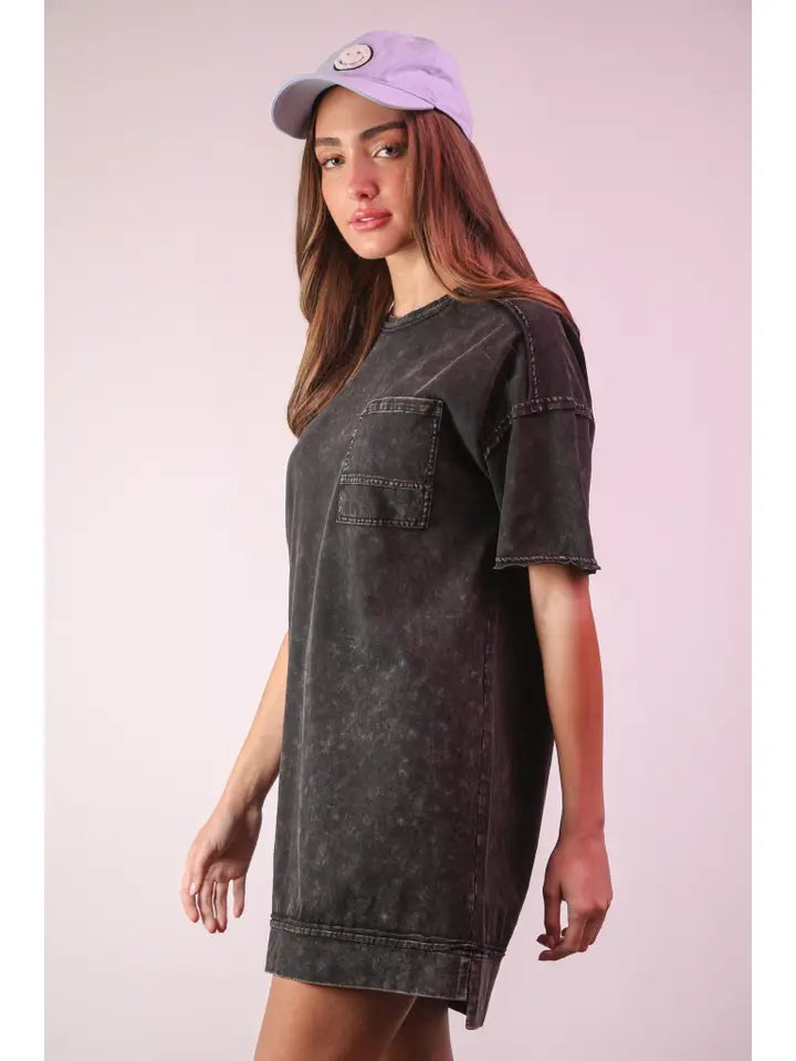 Mineral Washed Tshirt Dress