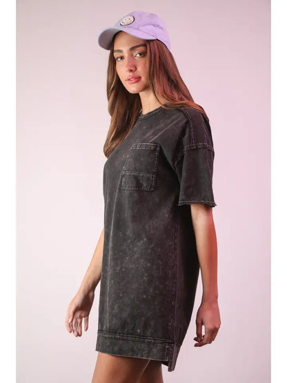 Mineral Washed Tshirt Dress