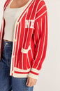 NEBRASKA VARSITY STRIPE CARDIGAN