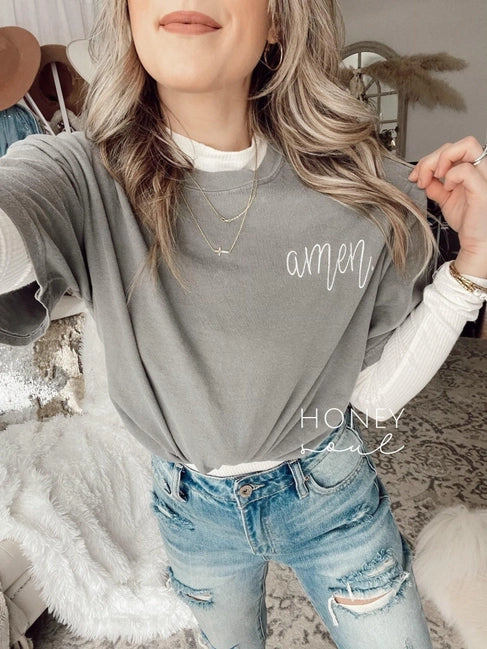 Amen Embroidered Tee