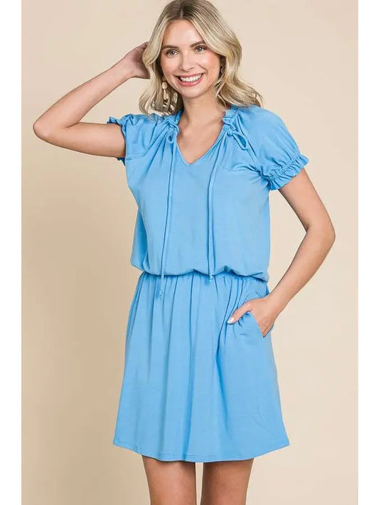 Boy Blue Mini Flare Dress