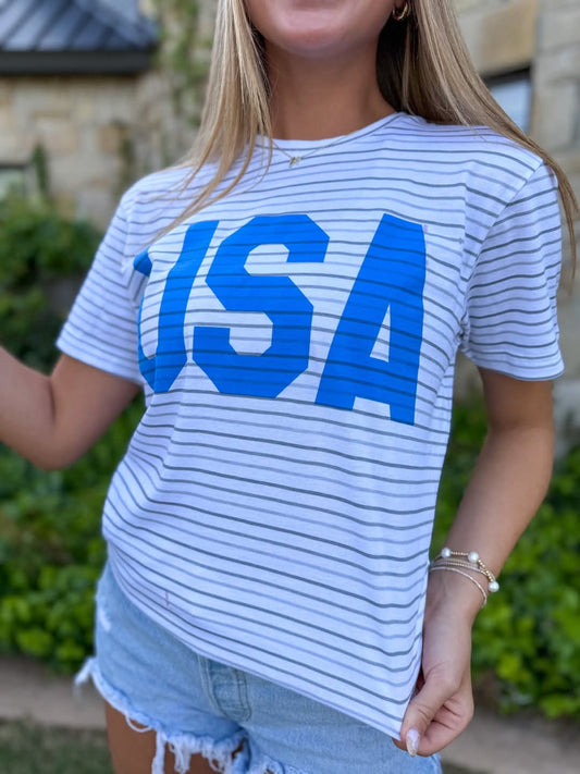 USA Stripe Tee