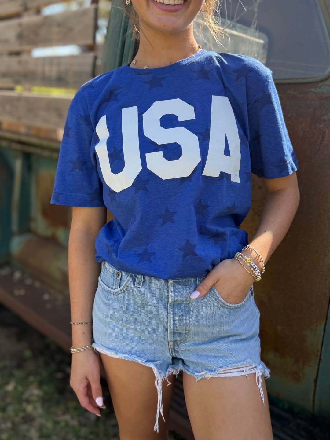 USA Blue Star Tee