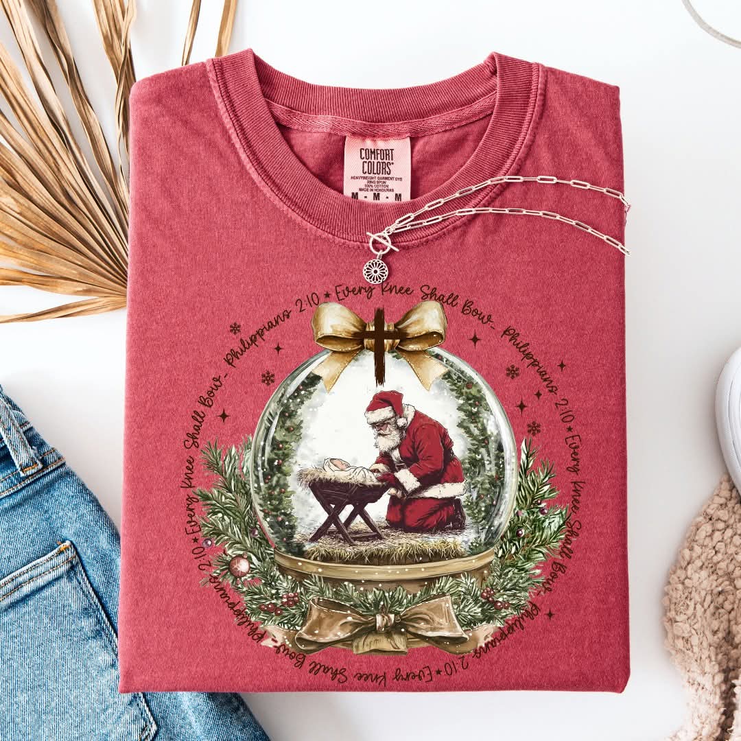 Santa and Baby Jesus Tee
