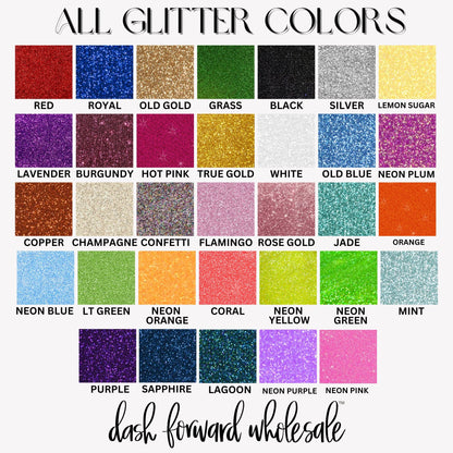 Custom Double Font Puff Glitter Graphic Tee