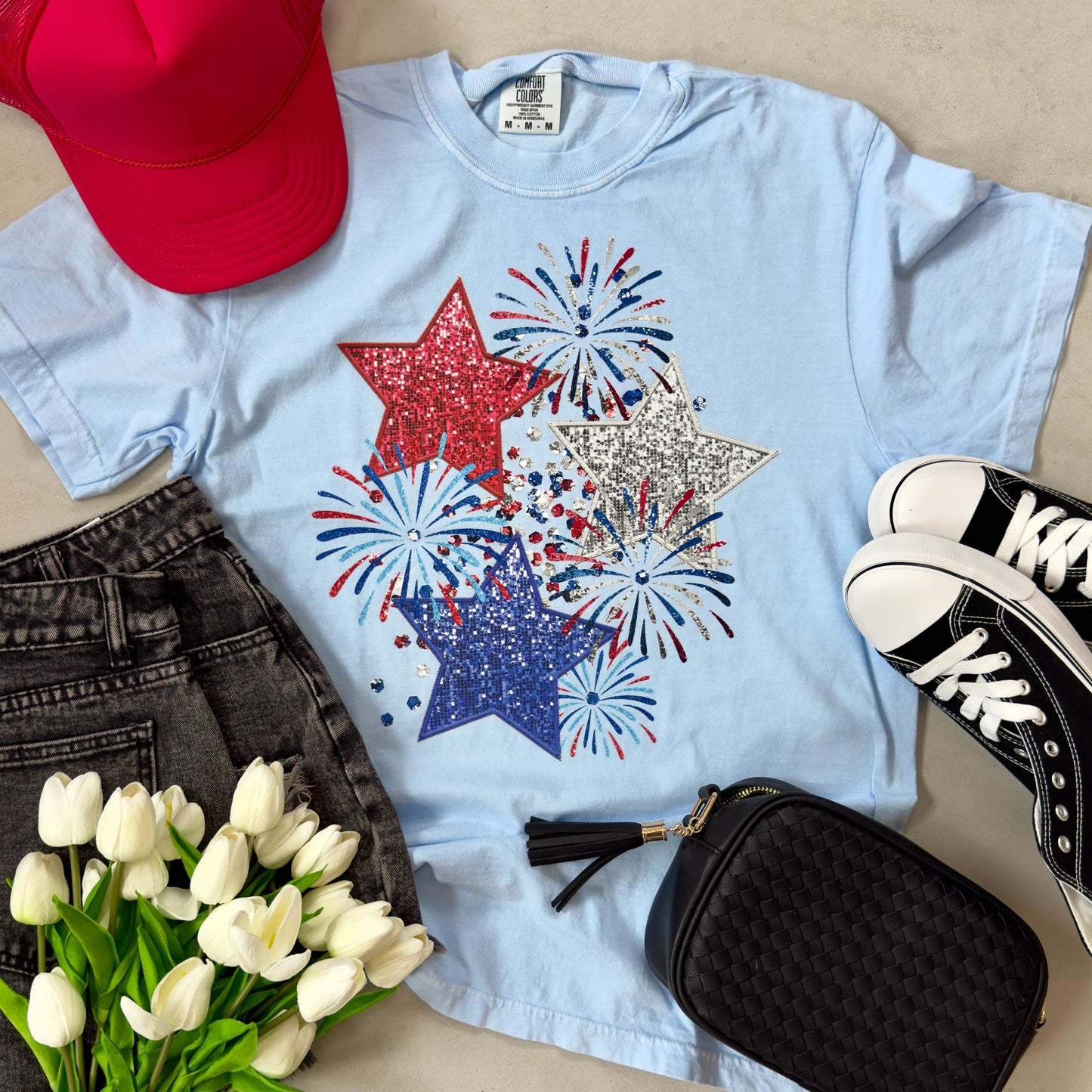 Fireworks Stars Tee