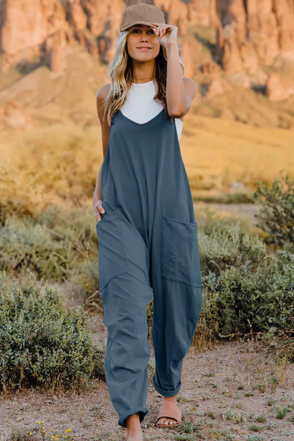 Slate Blue Jumpsuit