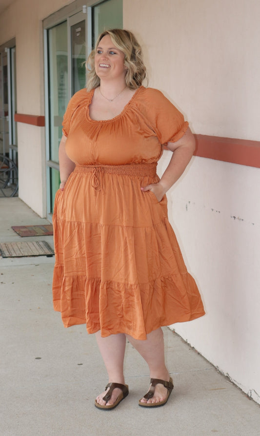 Spiced Orange Dress