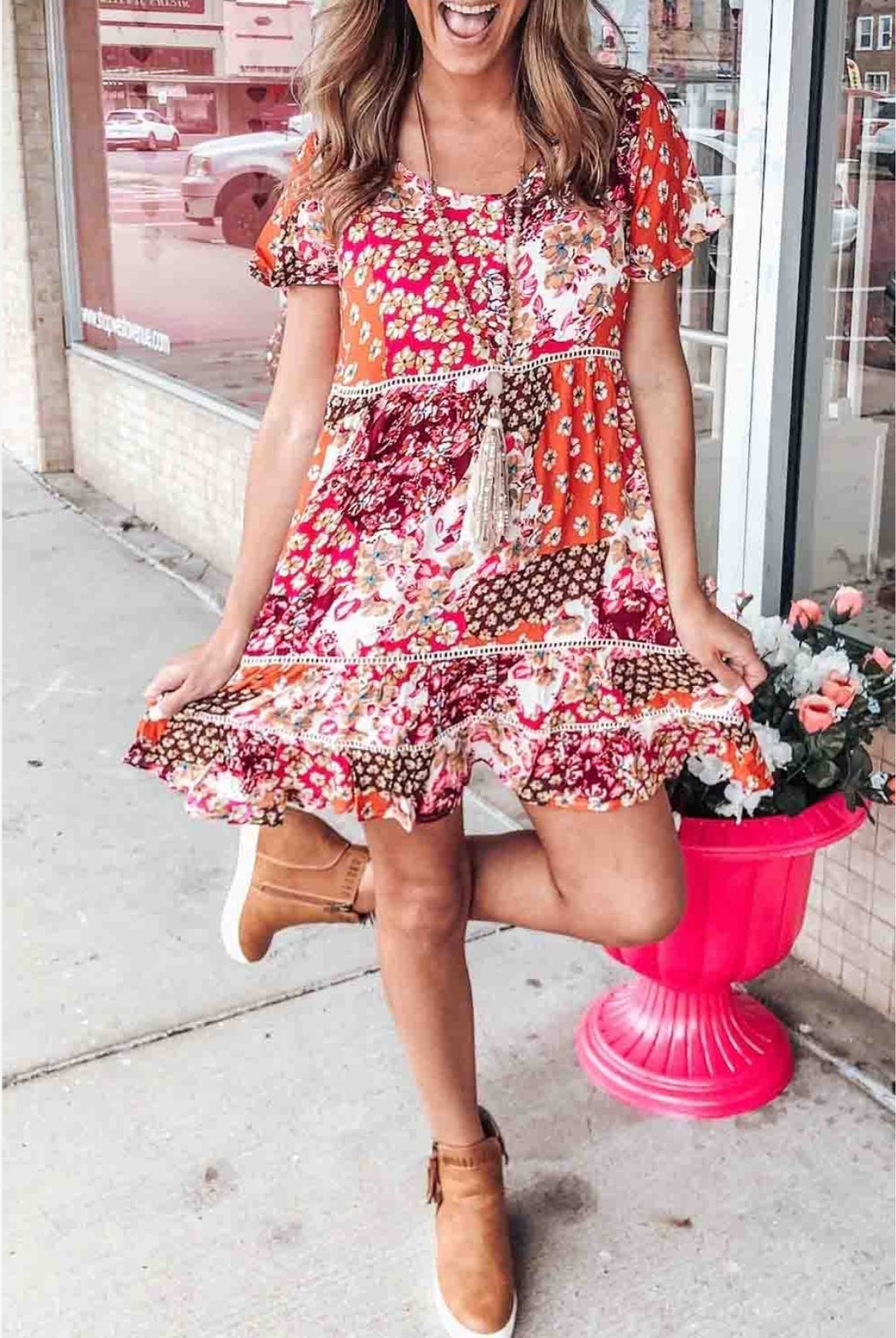 Cherry Blossom Mini Dress