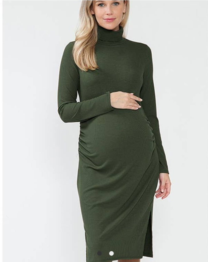 Forest Green Maternity Dress