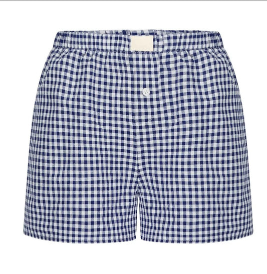 Lysandra pull on Boxer Blue Gingham