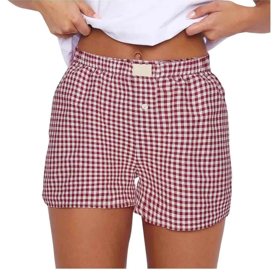Lysandra pull on Boxer Red Gingham
