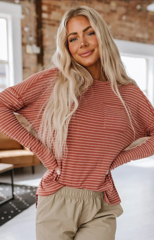 Liza Striped LS Top