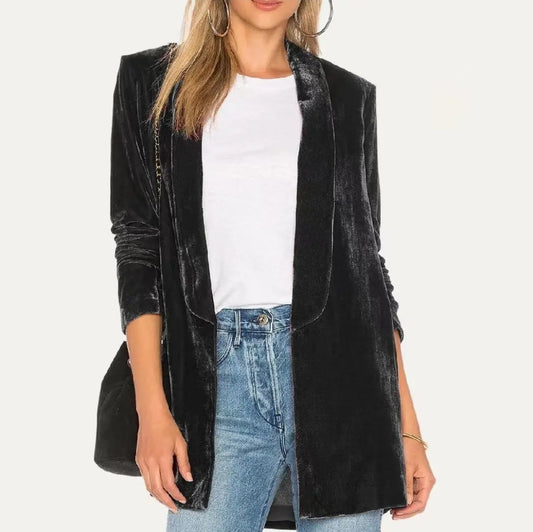 Black Velvet Blazer