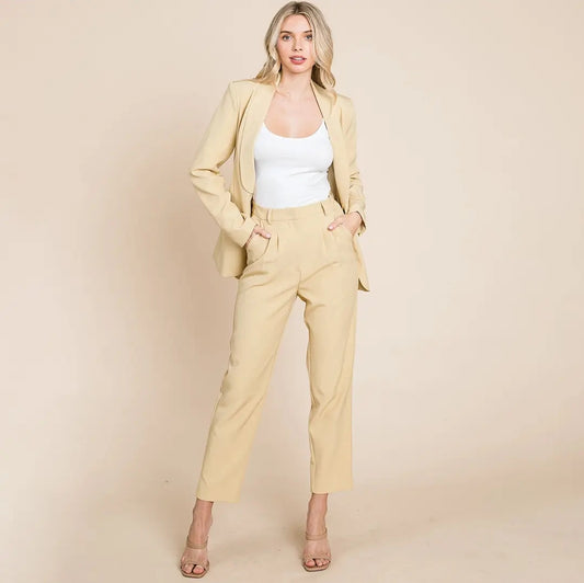 Blazer/High Waisted Pants Set