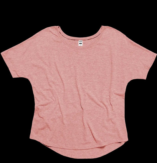 Flowy Triblend Tee Rose