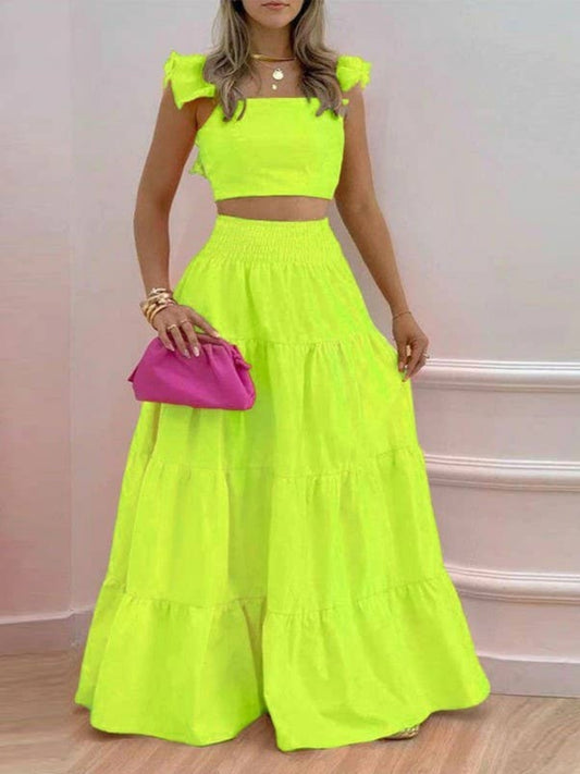 Lola 2 Piece Resort Set Green