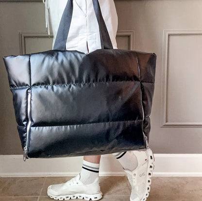 Wet/Dry Weekender Puffer Bag Black