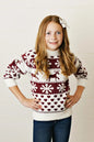 Girl's Faire Isle Sweater Deer