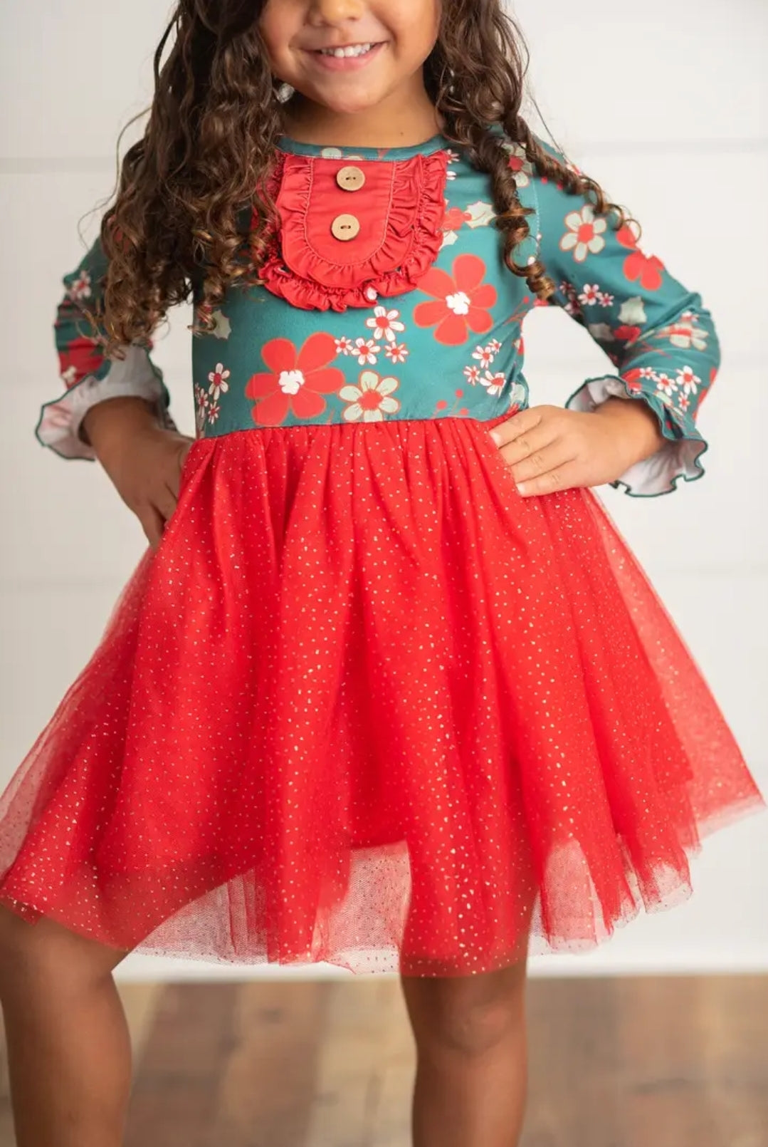 Winter Bouquet Tulle Dress