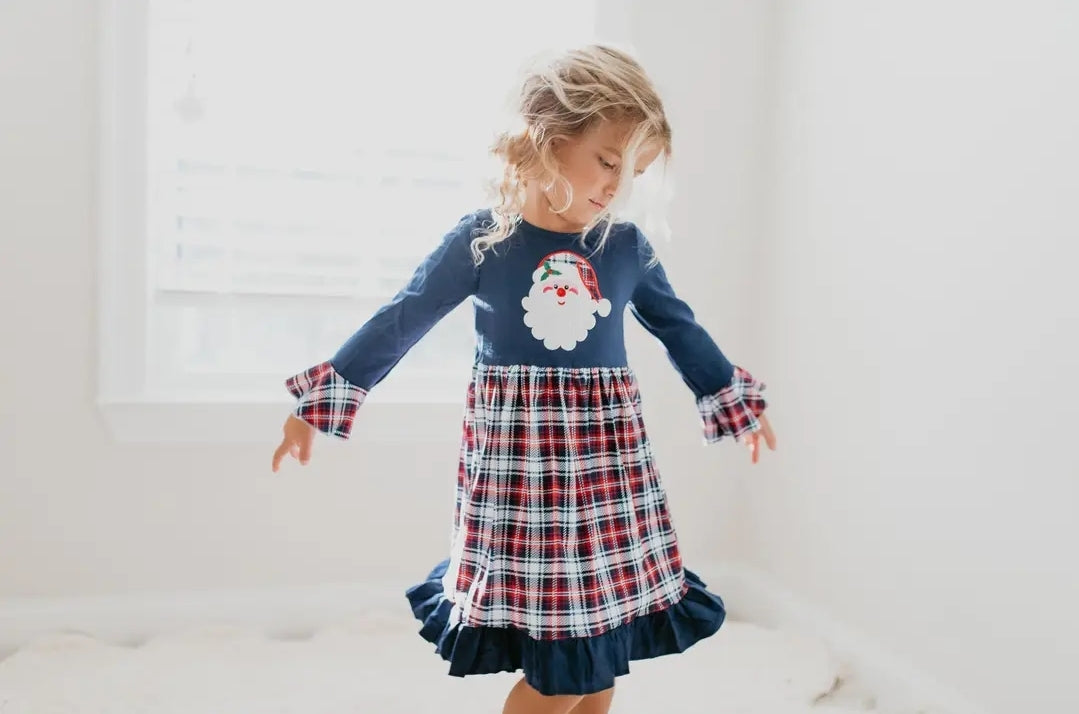 Santa Plaid Lounge Dress