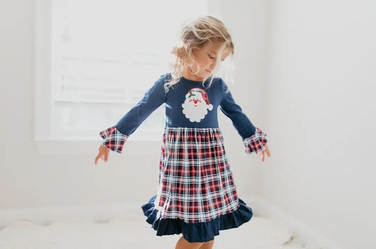Santa Plaid Lounge Dress