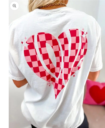 Checkered Love Tee